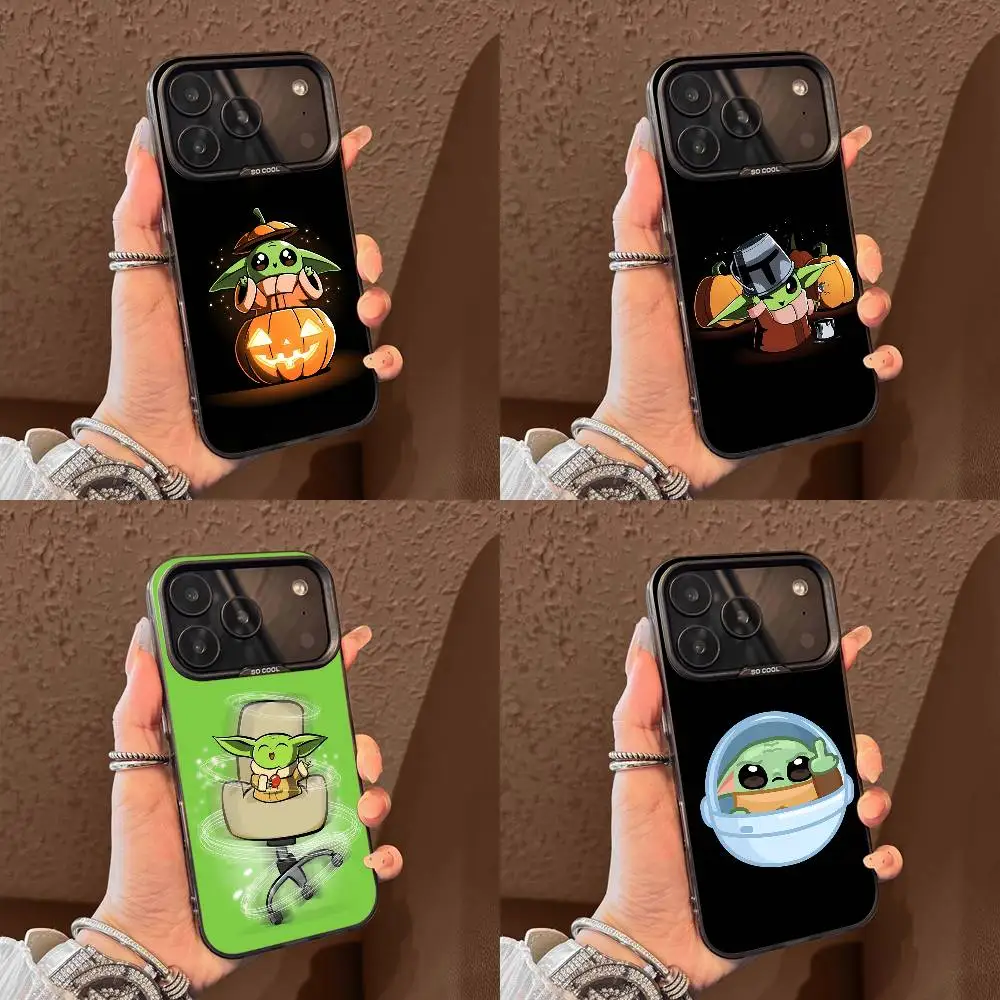 

Halloween Yoda CARTOON FUNNY Phone Case For iPhone 17,16,15,14,13,12,11,Pro,Max,Plus,E,Air,Mini Black Tpu Cover