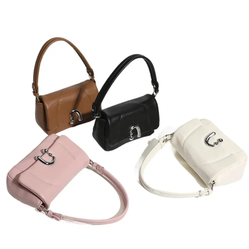 

Fashion Lingge Embroidered Underarm Bag 2024 New Ladies Bags Simple Solid Color Casual Trendy Phone Bag Shoulder Bag For Women