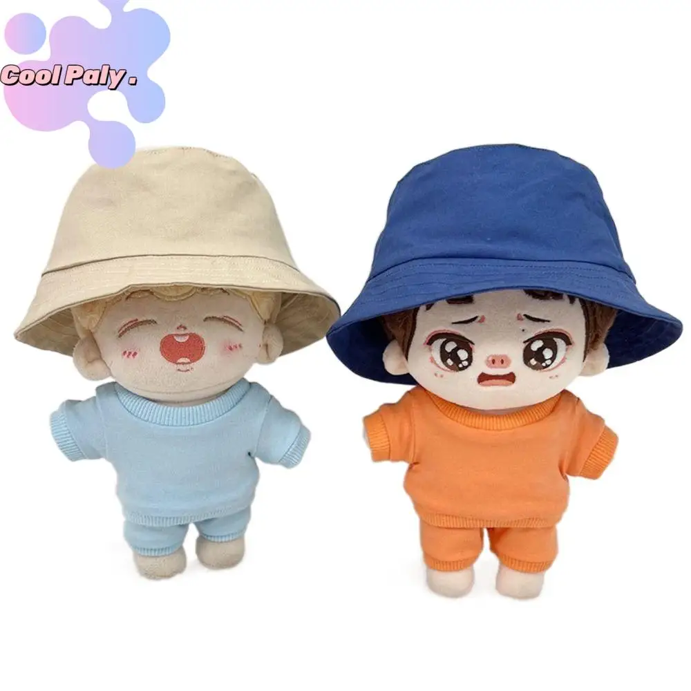 

Same Style As Celebrities Cotton Dolls Color Fisherman Hat Mini 10cm 20cm Cotton Doll Hat Cute DIY Miniature Bucket Hat