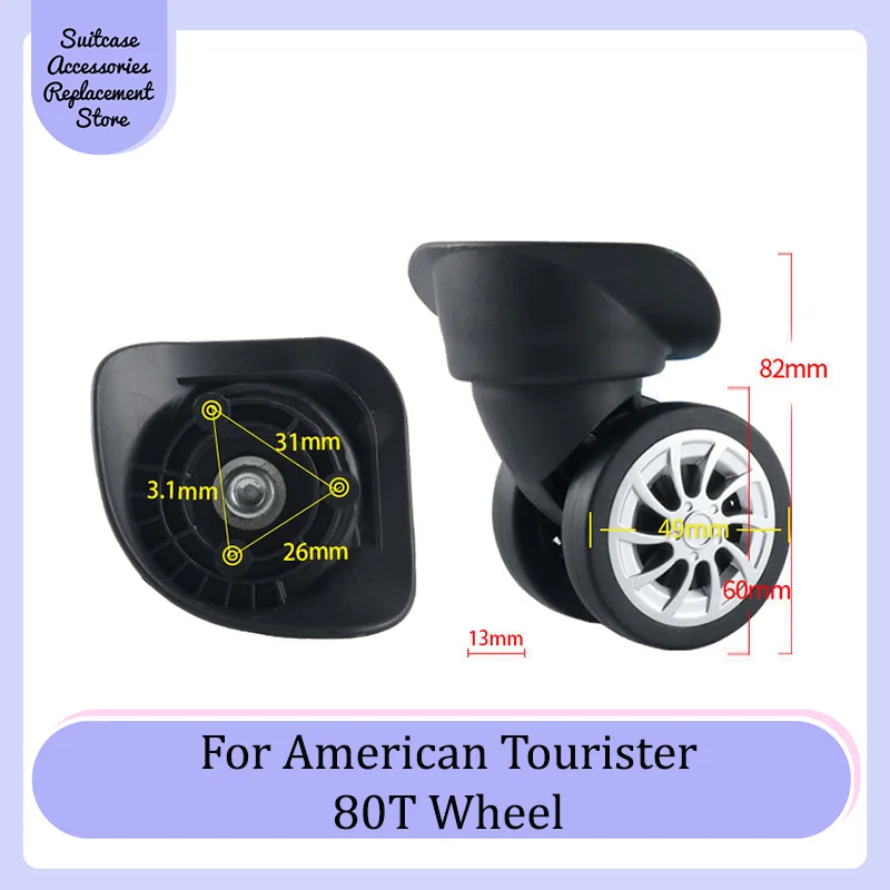 

Suitable For American Tourister 80T Universal Wheel Trolley Wheel Replacement Accessories Roller Travel Case Quiet Wear Pulley