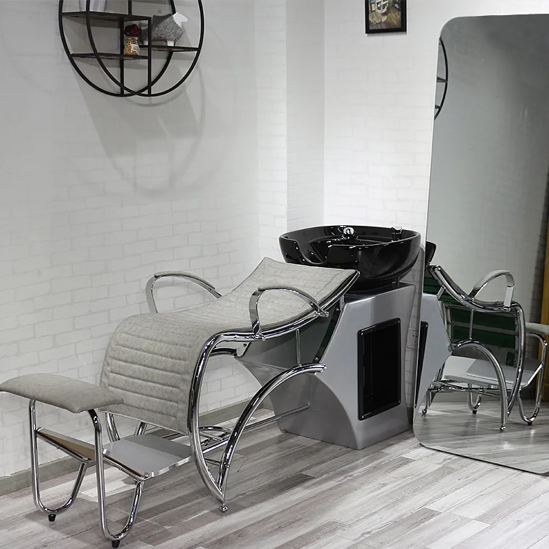 Hairdresser, shampoo bed, semi-reclining flushing bed, barbershop punching bed, hair salon, special spa bed