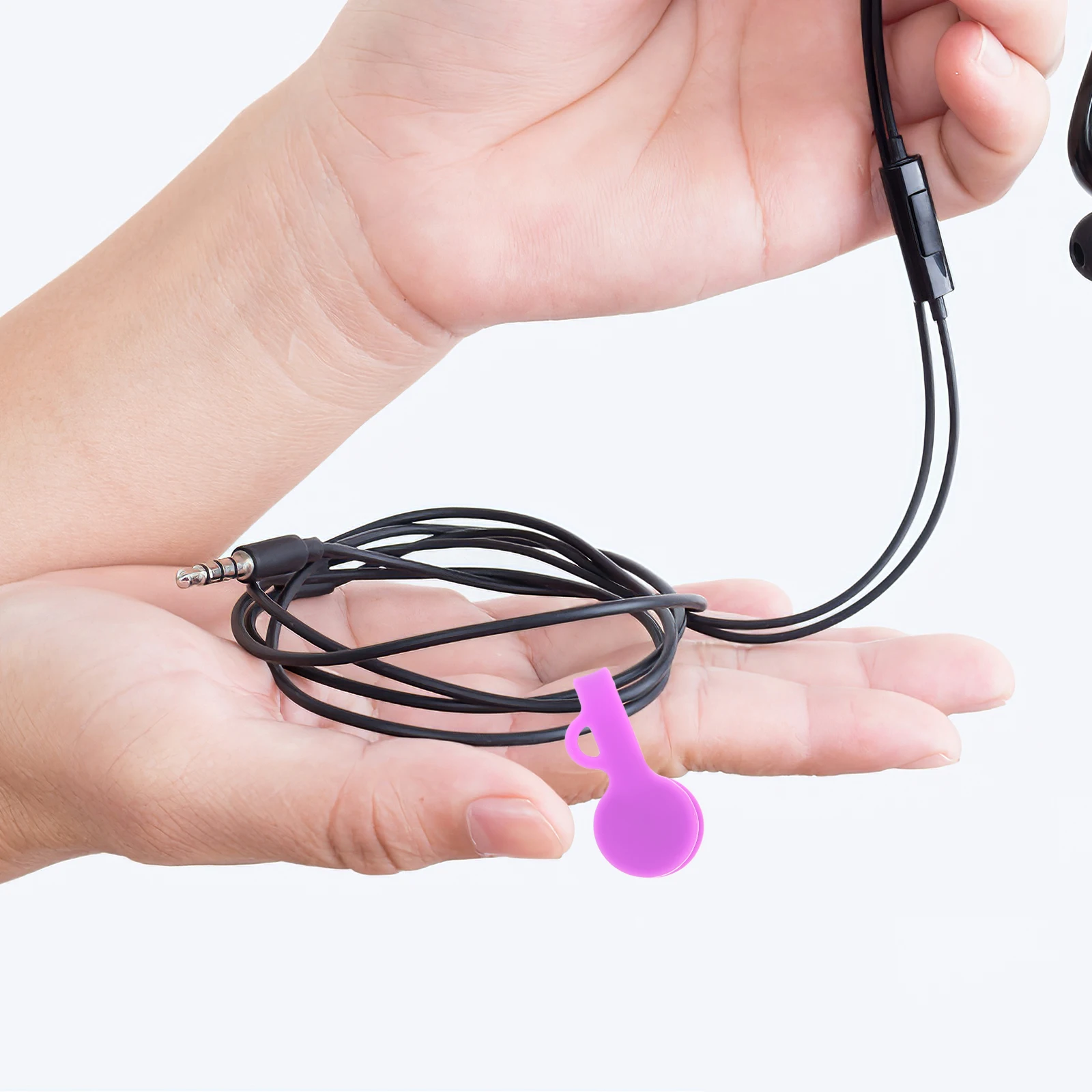 

5 Pcs Winder Cable Organiser Adhesive Holder Organizer Organization Clips Pick up Cord Wire Magnetic