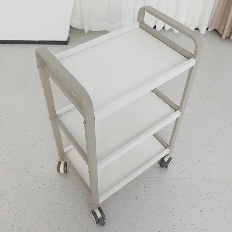 Beauty Salon Trolley Cosmetic Hairdressing Auxiliary Cart Aesthetics Serving Carrello Estetista Multi-purpose Wheels Furniture