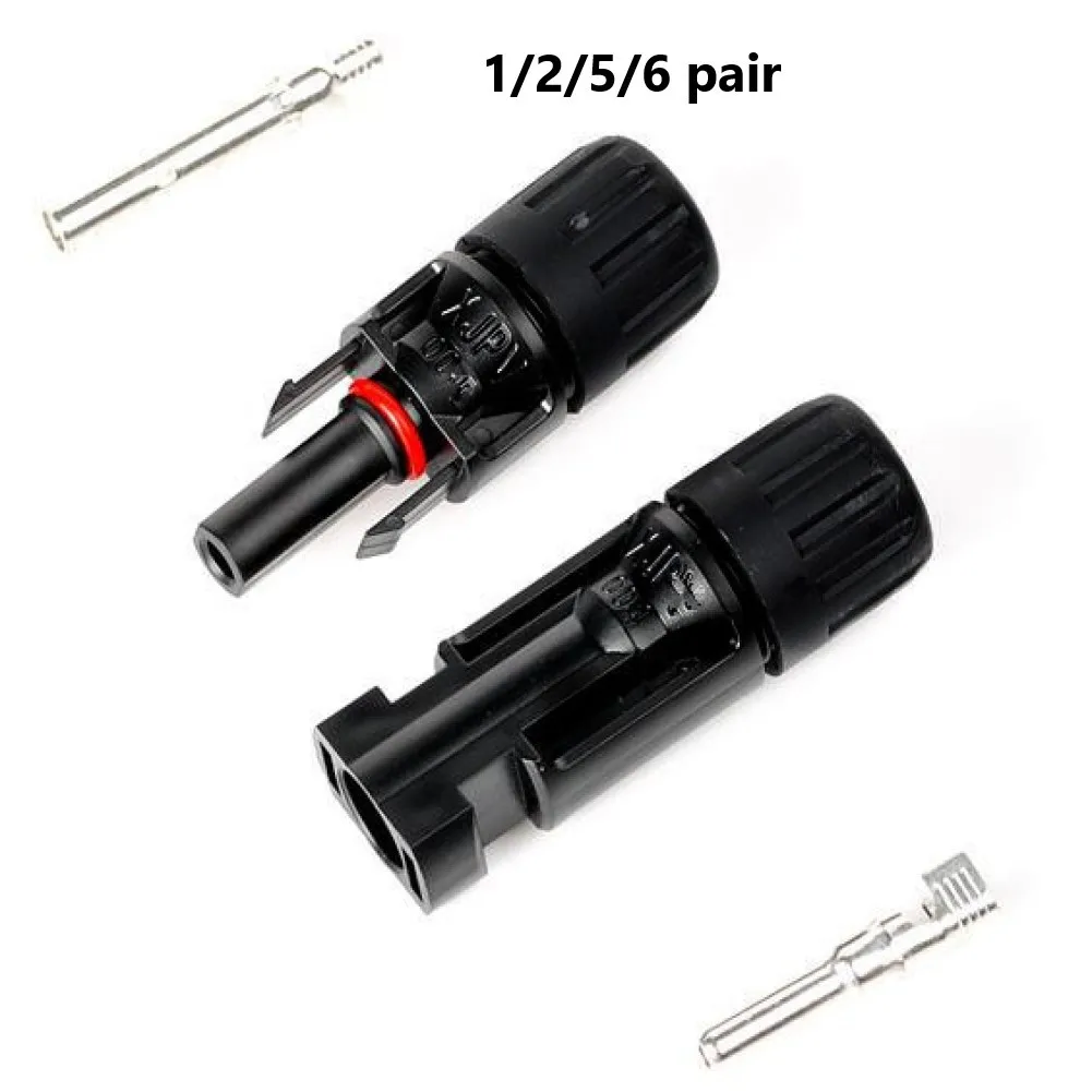 Solar Panel Cable Connector Solar Cable Connector Secure Solar Panel Cable Connector Male/Female Waterproof IP67 Protection