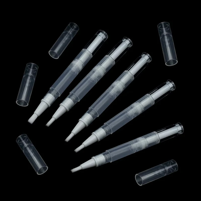 قلم تويست فارغ مع فرشاة زجاجة إعادة الملء 1/2/3/5 قطعة حاوية مستحضرات التجميل أنبوب طلاء الأظافر بلسم مسمار الفن الطلاء زيوت الماسكارا القلم