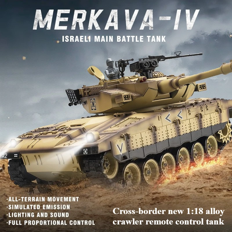 Cooles Spielzeugpanzer, lustiges Geschenk, 44 cm, supergroßes Rc-Panzermodell aus Legierung, Militärmodell-Panzerspielzeug, Roboter-Chassis, Rc-Autos, Spielzeug für Jungen