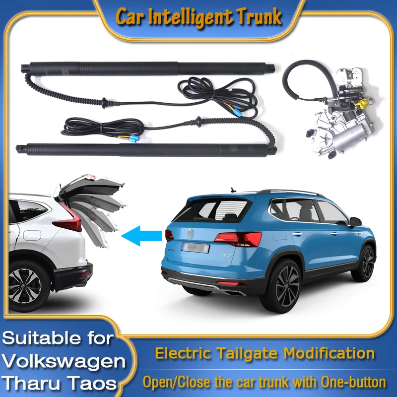 For Volkswagen VW Taos Tharu 2018~2024 Car Power Trunk Opening Smart Electric Suction Tailgate Intelligent Tail Gate Lift Strut