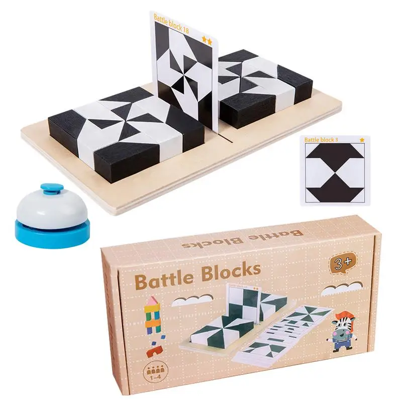 Puzzle Building Blocks Preschool Learning Sensory Building Toy Brain Teaser Wooden Puzzle For Skill Development Brain Teaser