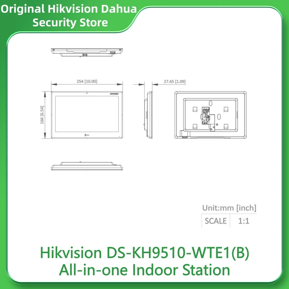 Hikvision DS-KH9510-WTE1(B) محطة داخلية الكل في واحد شاشة 10.1 بوصة ملونة تعمل باللمس نظام أندرويد مدمج تطبيق Hik-Connect #4
