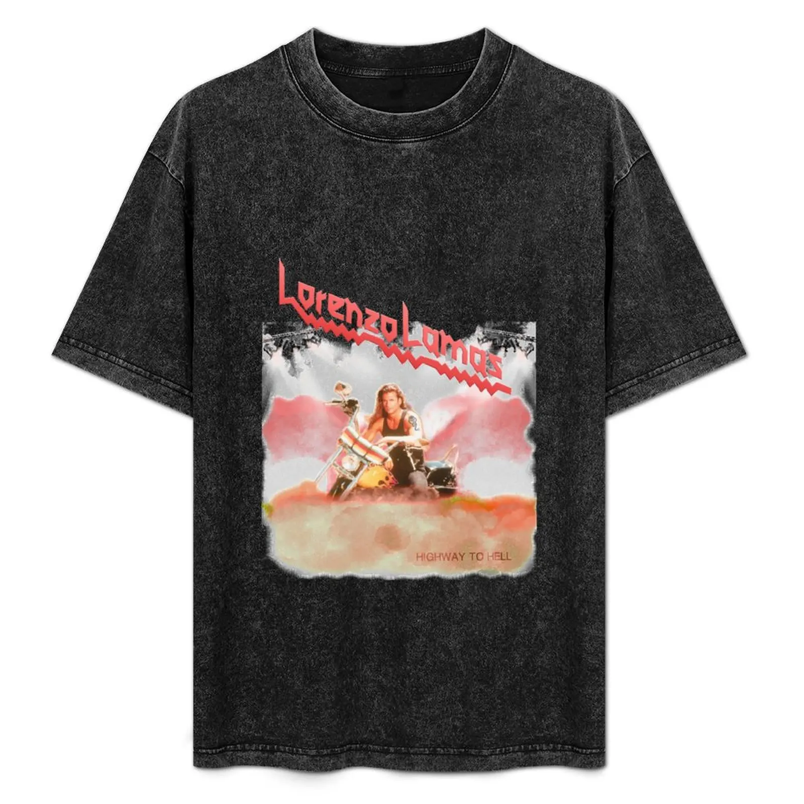 

Lorenzo Metal Lamas T-Shirt street wear gifts for boyfriend quick drying mens tall t shirts