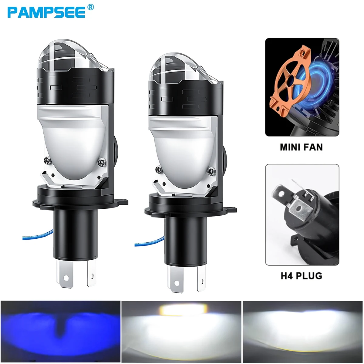 H4 Bi Lenses Led La…