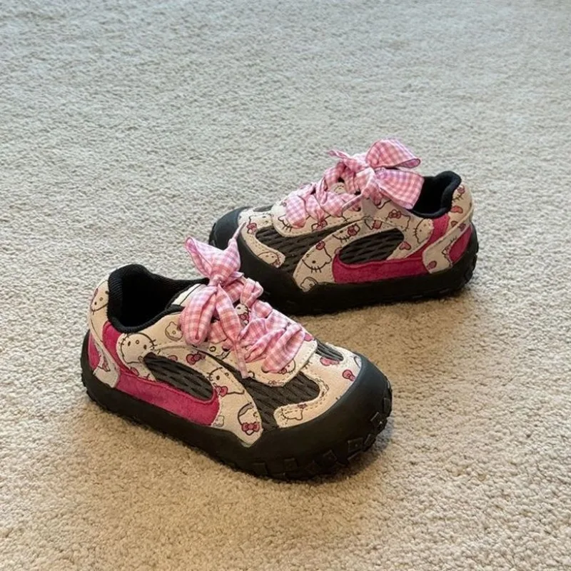 かわいいハローキティサンリオ学生かわいい漫画快適なスニーカー子供屋外ノンスリップランニングシューズギフト子供のための
