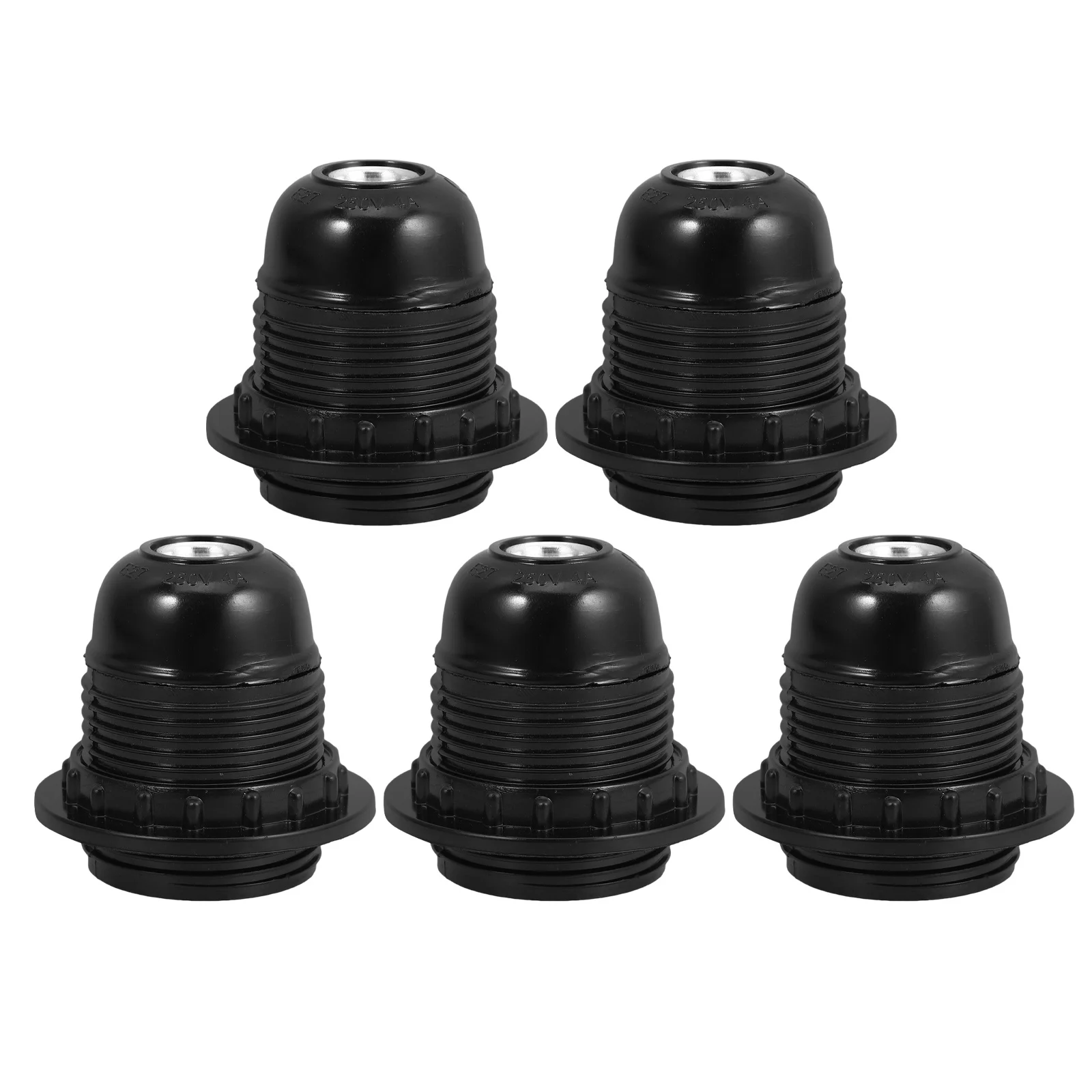 

5Pcs E27 Bakelite Lamp Holder Light Socket Bulb Base for Table Desk Floor Hanging Lamp Replacement Household Light Fixture Parts