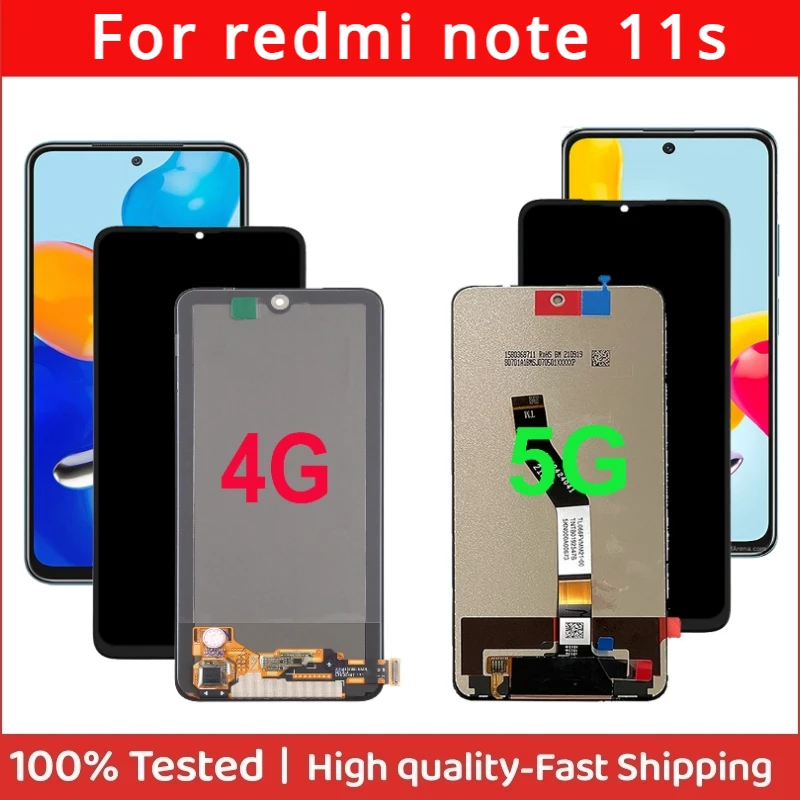 

IPS 6.6" For Xiaomi Redmi Note 11S 22031116BG 2201117SG 2201117SI 2201117SY LCD Display Touch Screen Digitizer Assembly