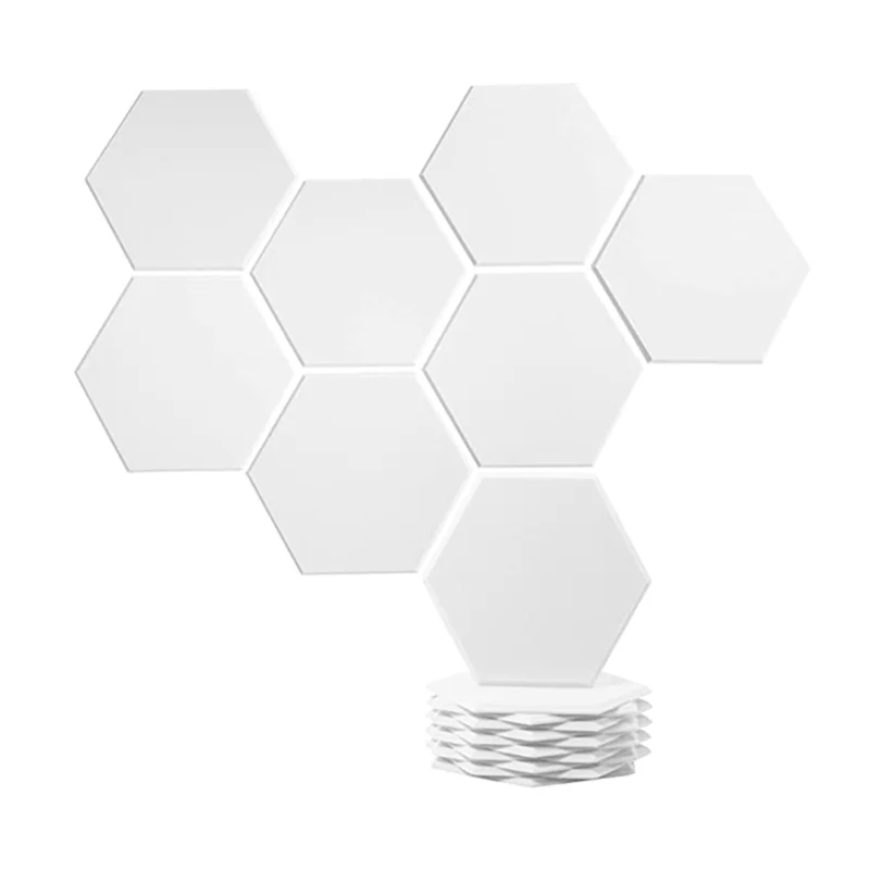 

YHVC-12 Pack of Hexagonal Acoustic Panels, 12 x 10x 0.4Inch for Soundproofing of Recording Studios, Offices, Home Studios