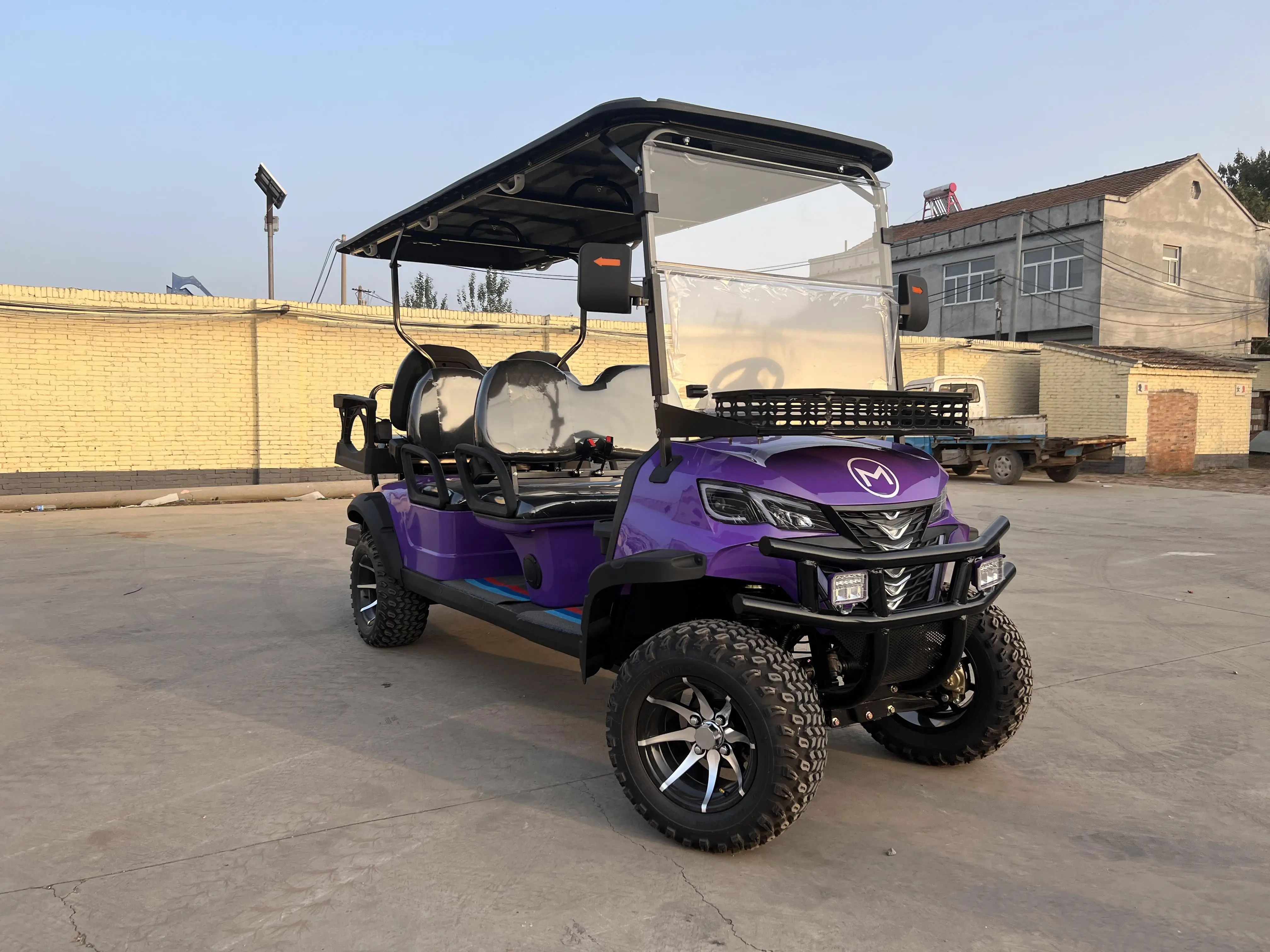 New Energy Vehicle Off Road Street Legal 48V 72V Lithium Battery Carts Car Buggy 2 Seater Electric Golf Cart With Cargo