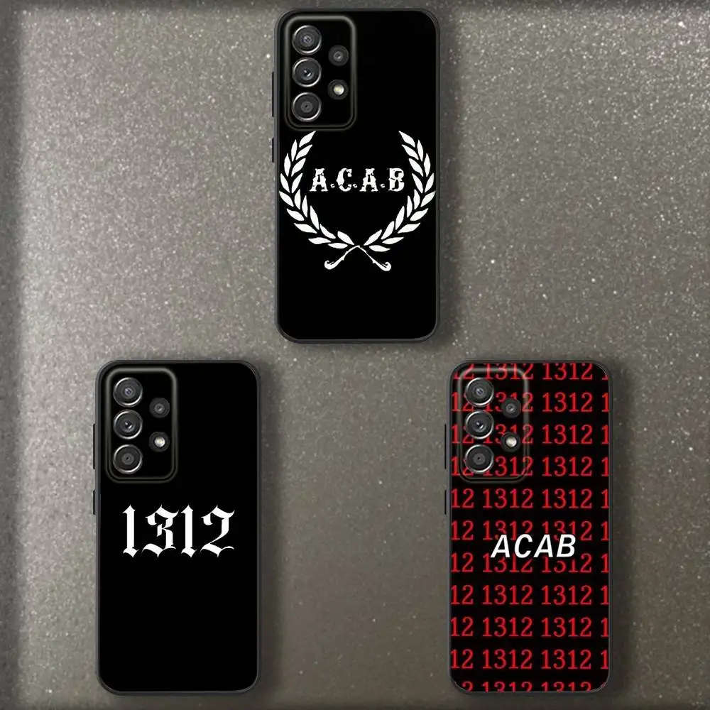 

A-Acab Ultras Phone Case For Samsung S 25,24,23,22,30,21,10,9,Ultra,Plus,Lite,FE,4,5 G Soft Black Case