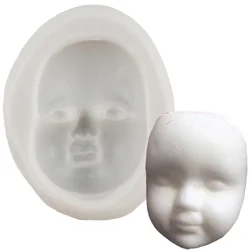 DIY Baby Face Silicone Mold Cake Fondant Molds Cake Decorating Tools Mask Chocolate Gumpaste Mould Candy Polymer Clay Resin Mold