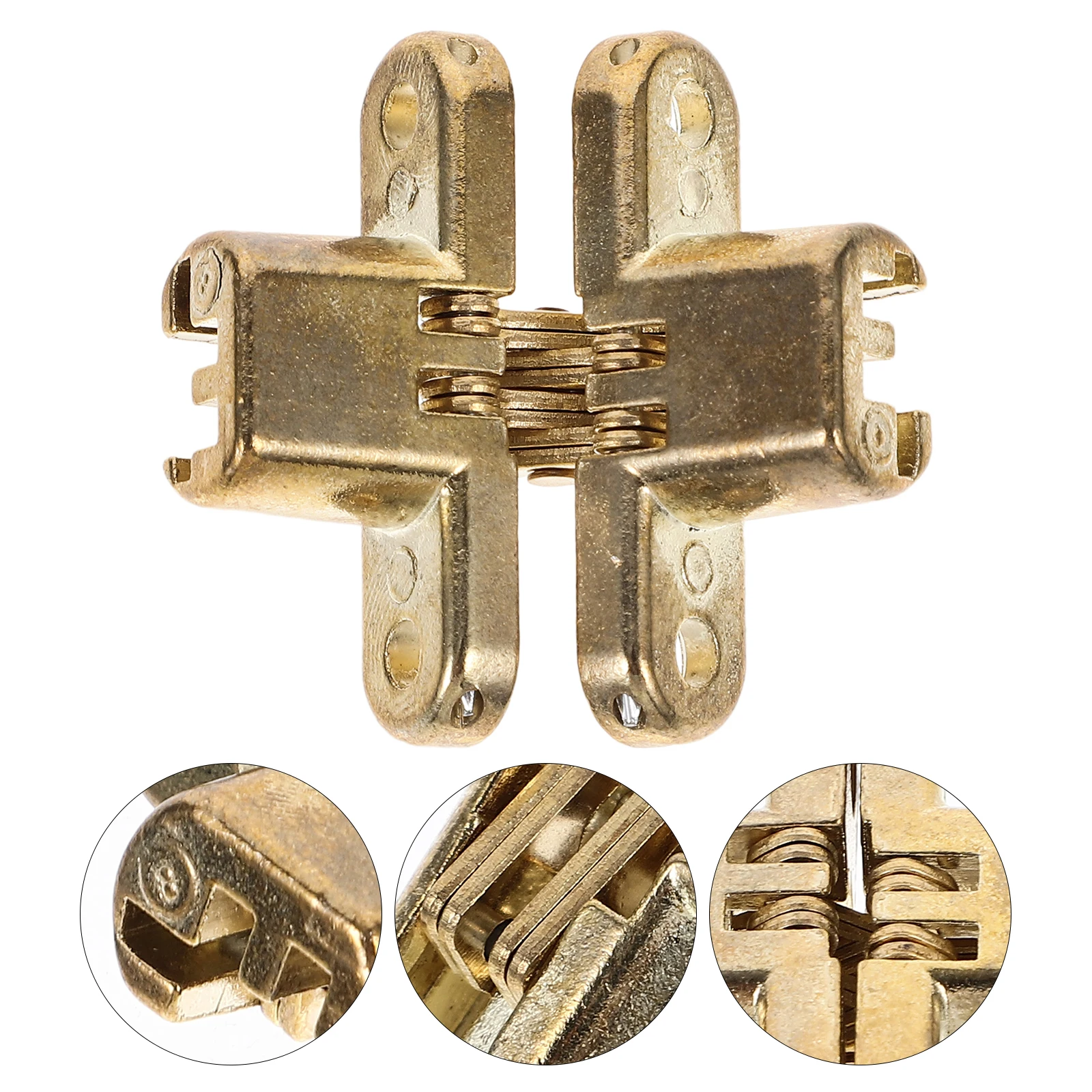 

2pcs Zinc Alloy Hinge Silent Thickened Durable Iron Mute Hinge For Door Closure Noise Reduction Smooth Surface Door