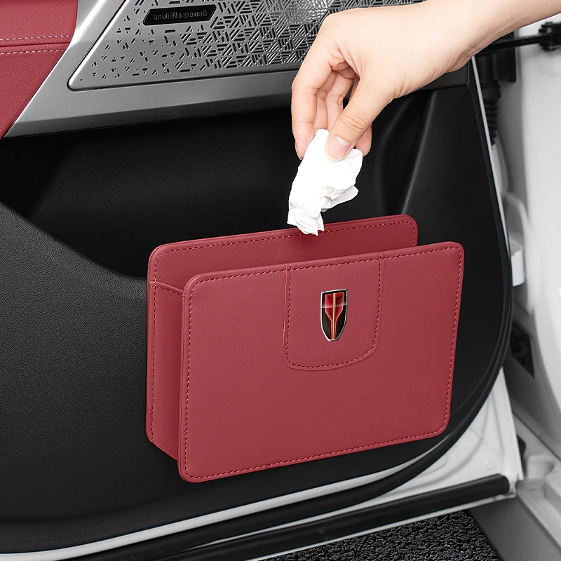 Car Door Storage Bag For Hongqi H5 H6 H7 H9 E-QM5 HS3 HS5 HS6 HS7 E-HS3 E-HS9 LS5