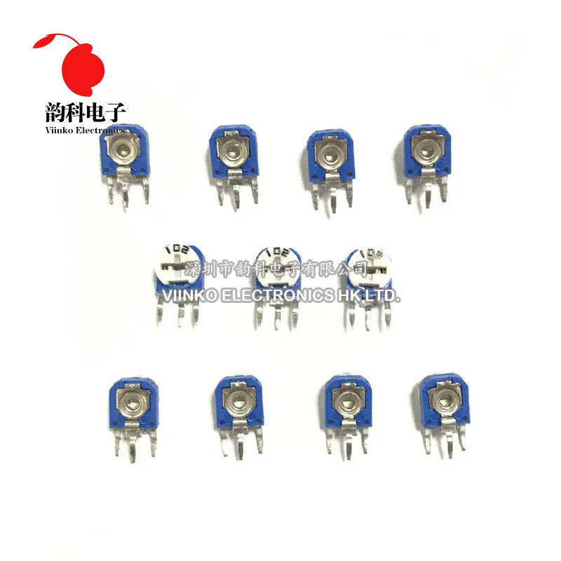 20pcs RM063 RM-063 100 200 500 1K 2K 5K 10K 20K 50K 100K 200K 500K 1M ohm Trimpot Trimmer Potentiometer variable resistor