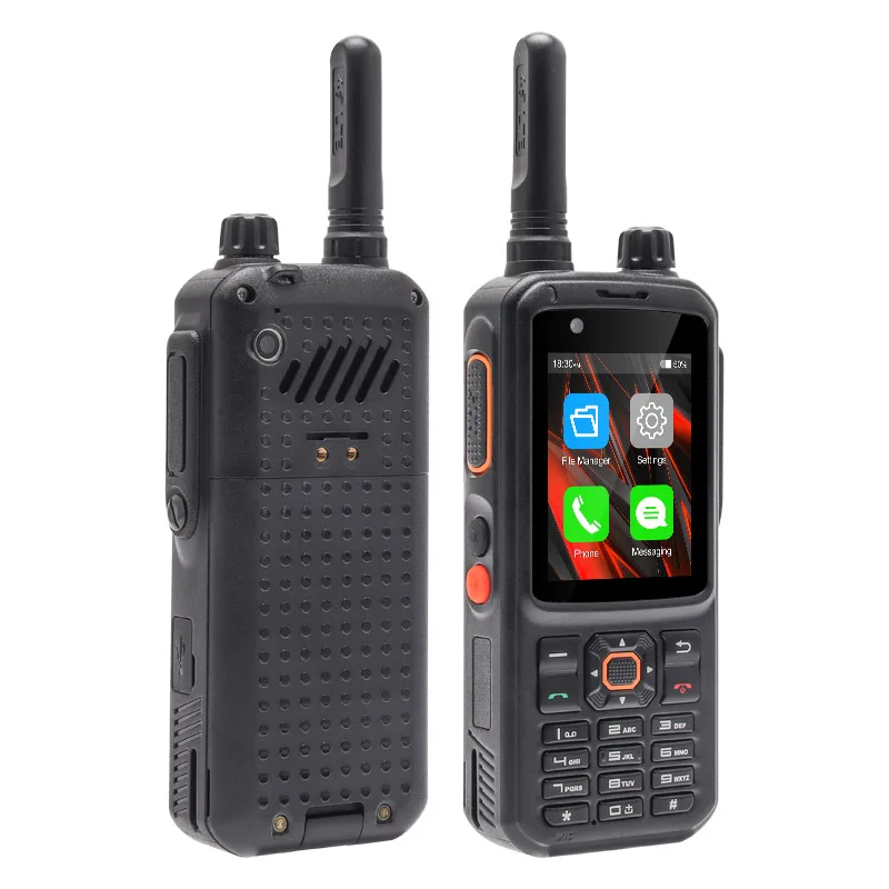 UNIWA-Walkie Talkie Quad CoreZello Long Range Smartphone, F320, 100km, 500km, 1000km, 4G LTE, Android 7.0, Smartphone de rádio PoC