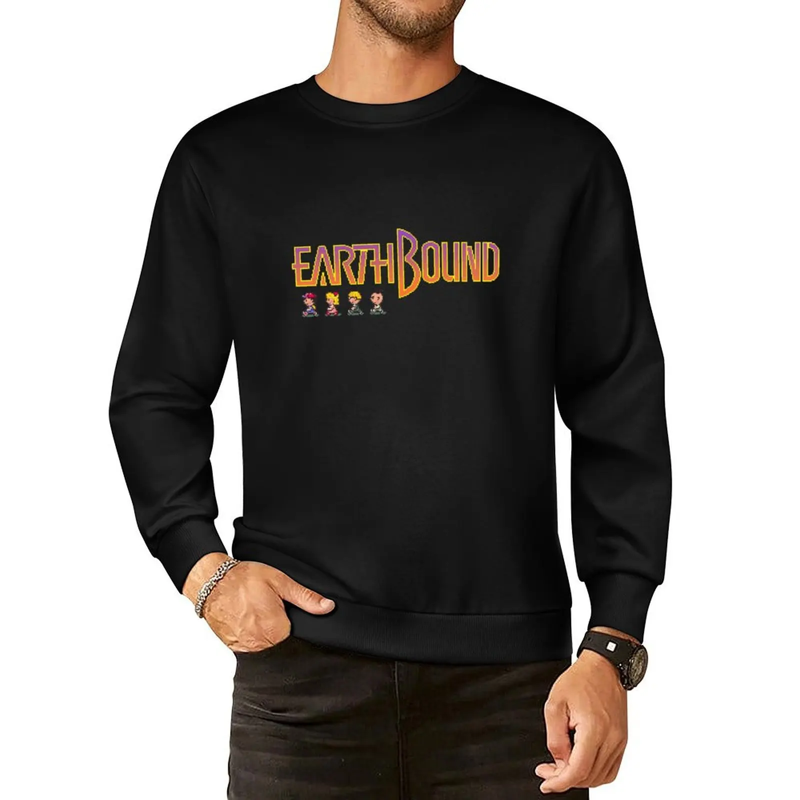 

Earthbound Pullover Hoodie men's clothing aesthetic clothing autumn jacket men male clothes winter man sweatshirt