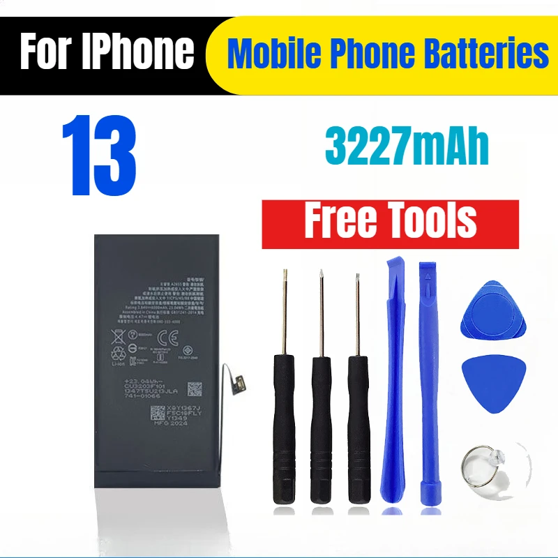 

3227mAh for IPhone 13 Mobile Phone Batteries Free Tools