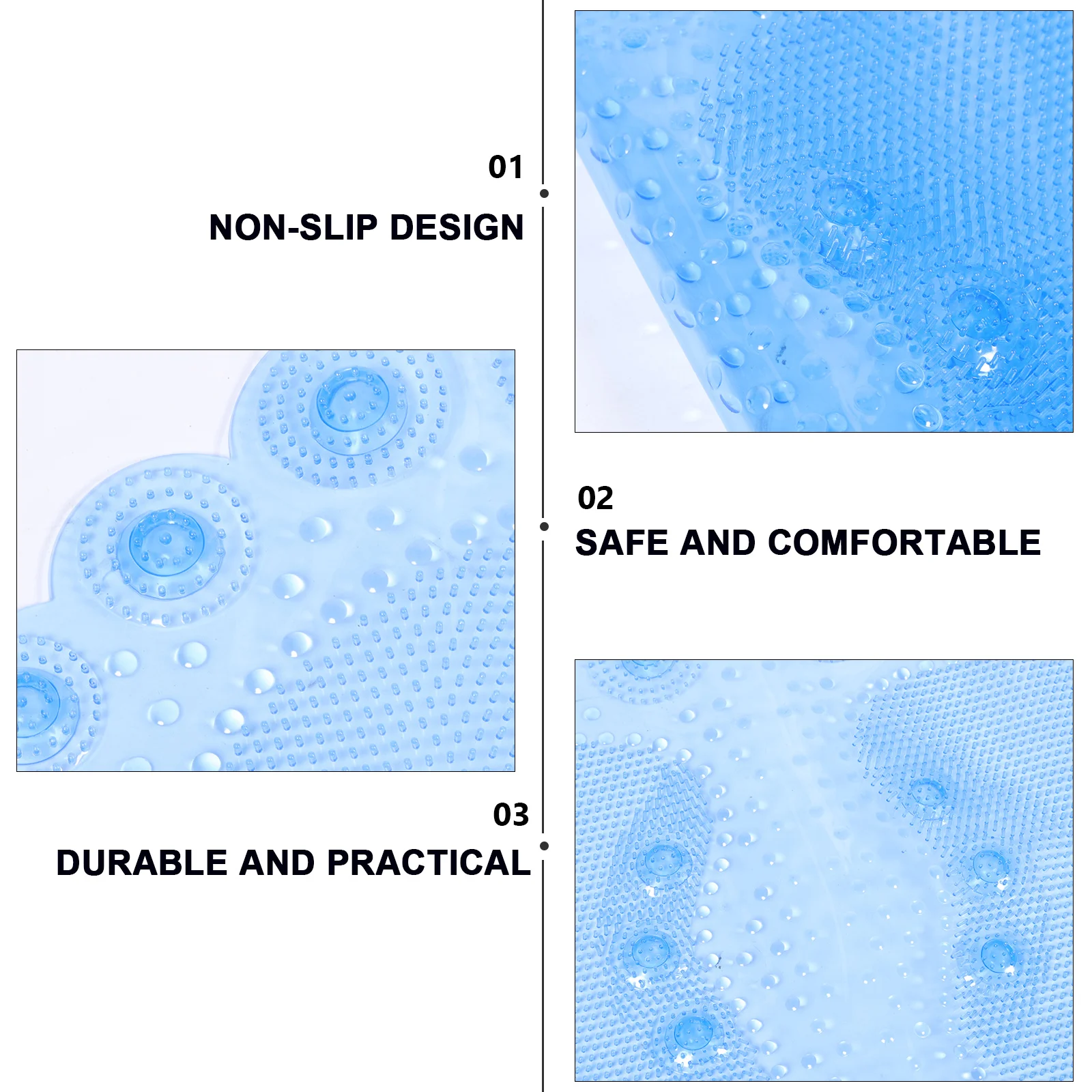 

Foot Massage Cushion Anti-skid Mat Tub Anti-slip Floor Bath Pvc Mats for Bathroom Shower Bathtub