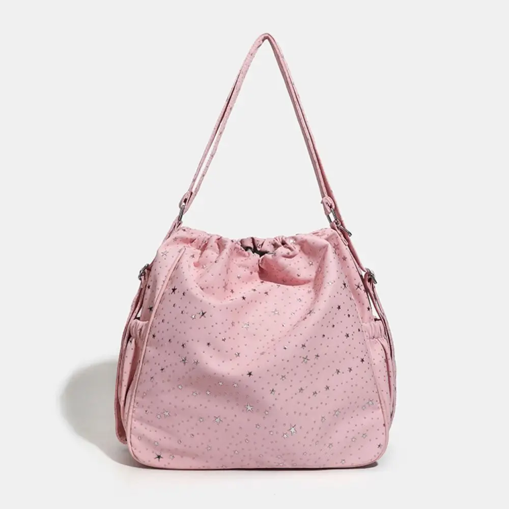 Portable Shining Star Star Itabag Nylon Harajuku Ulzzang Ita Bag Solid Color Badge Display Anime Tote Bag Fans Supplies