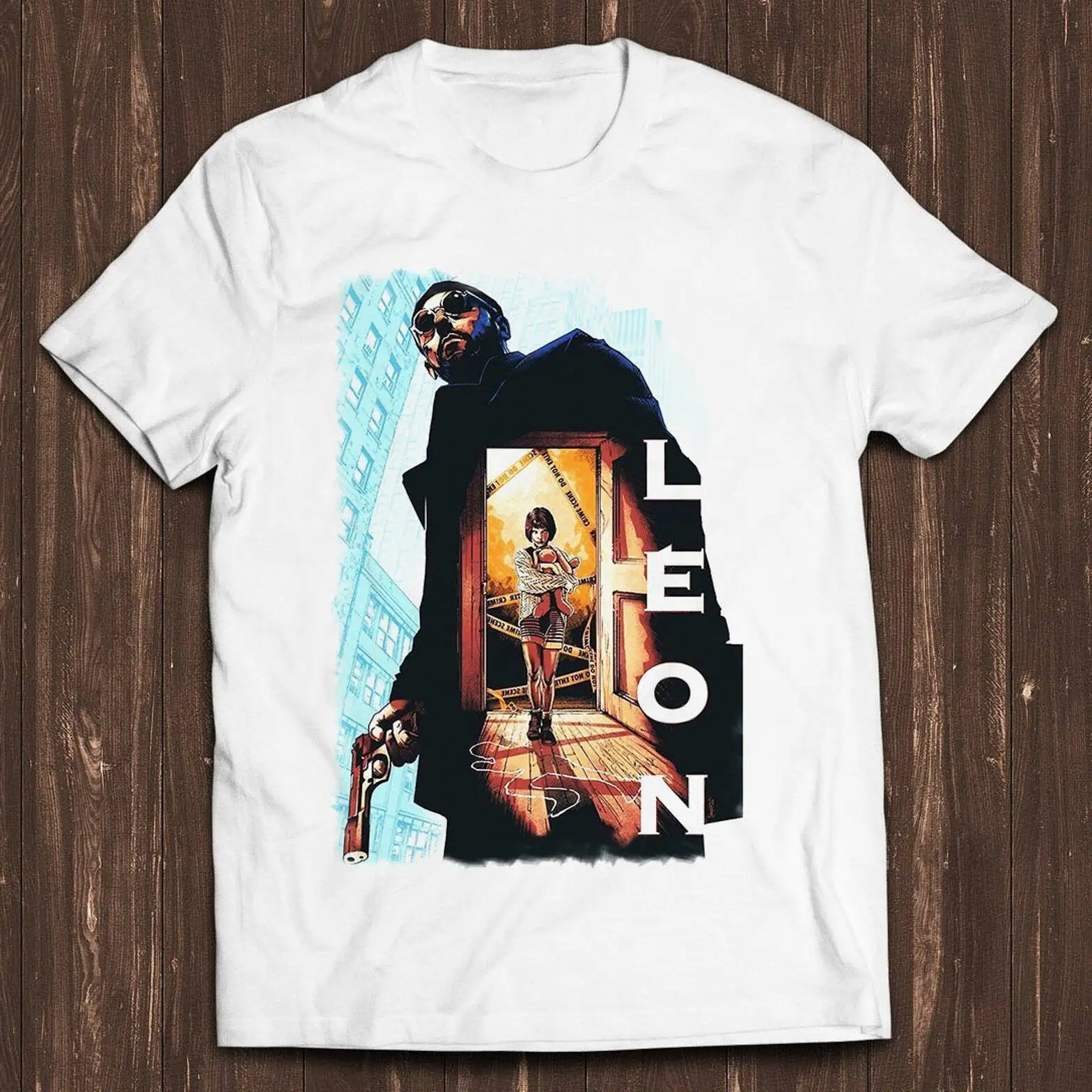 NEW Leon The Professional Mathilda Der Profi Cult Jean Reno Portman T Shirt 100% Cotton Streetwear High Quality