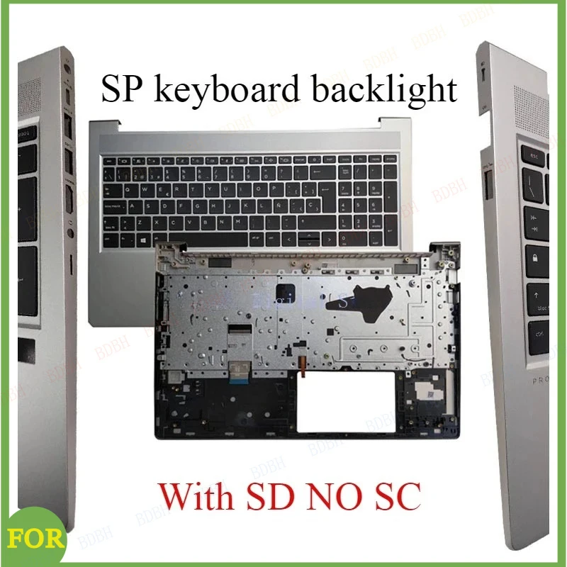 BDBHNew SP UK LA GR US Laptop Palm Pad Keyboard For HP Probook 450 G9 455 G9 450 G8 455 G8 Host Cover Keyboard N01933/N01934-001