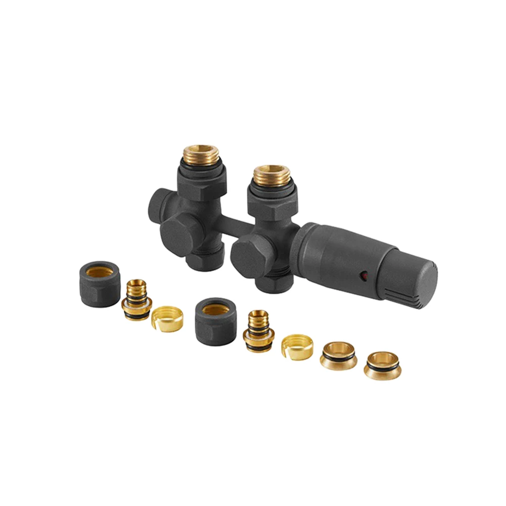 Radiator Valve For Two-pipe System Radiating Brass Thermostatic H Radiator Valve Heating Cooling Vents HVAC Systems Parts