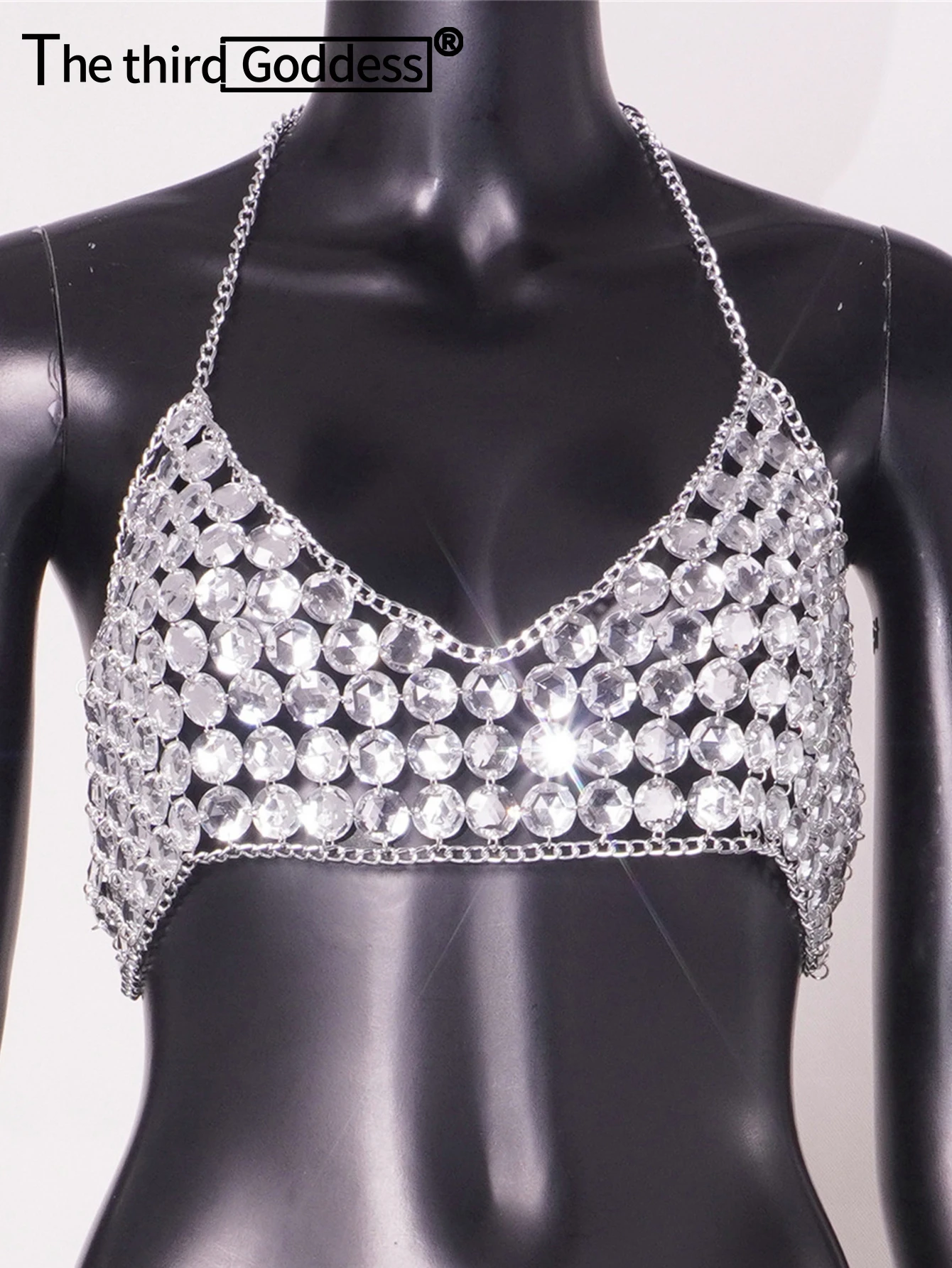 Sexy Halter Rhinest… - image