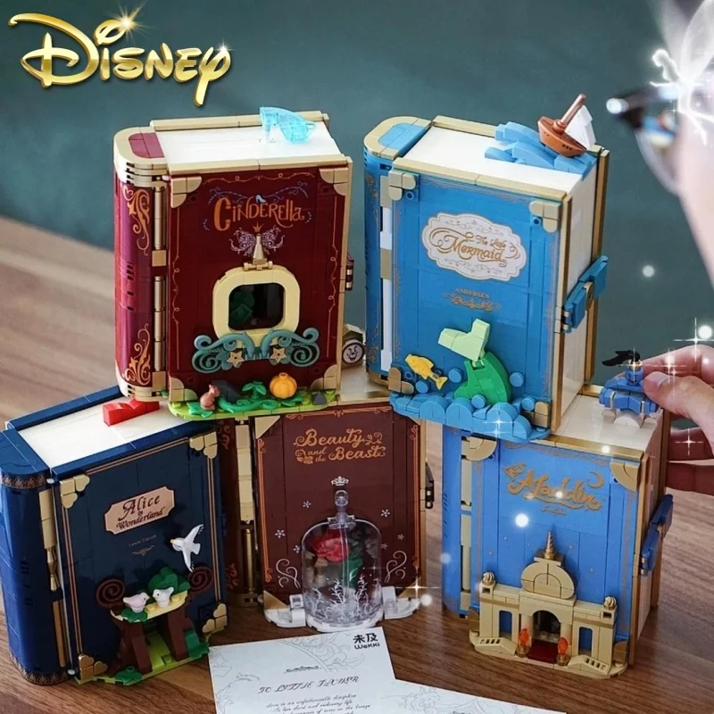 

Сказочная книга Disney, игрушка в сборе Белоснежка, принцесса Золушка, Алиса, модель с орнаментом, подарок на день рождения