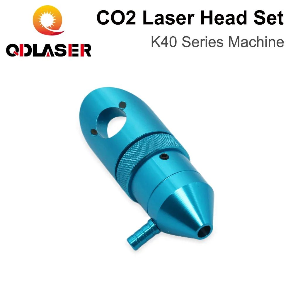 QDLASER-Cabezal láser CO2 para máquina de grabado láser serie K40, diámetro de lente de 15/18mm, longitud Focal de 50,8mm, espejo de 20mm