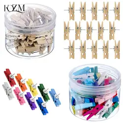 20 Teile/schachtel Büro & Schule Schreibwaren Pins Durable Holz Clip Push-Pins Dekorative Binder Thumb Tacks Für Kork Tafel