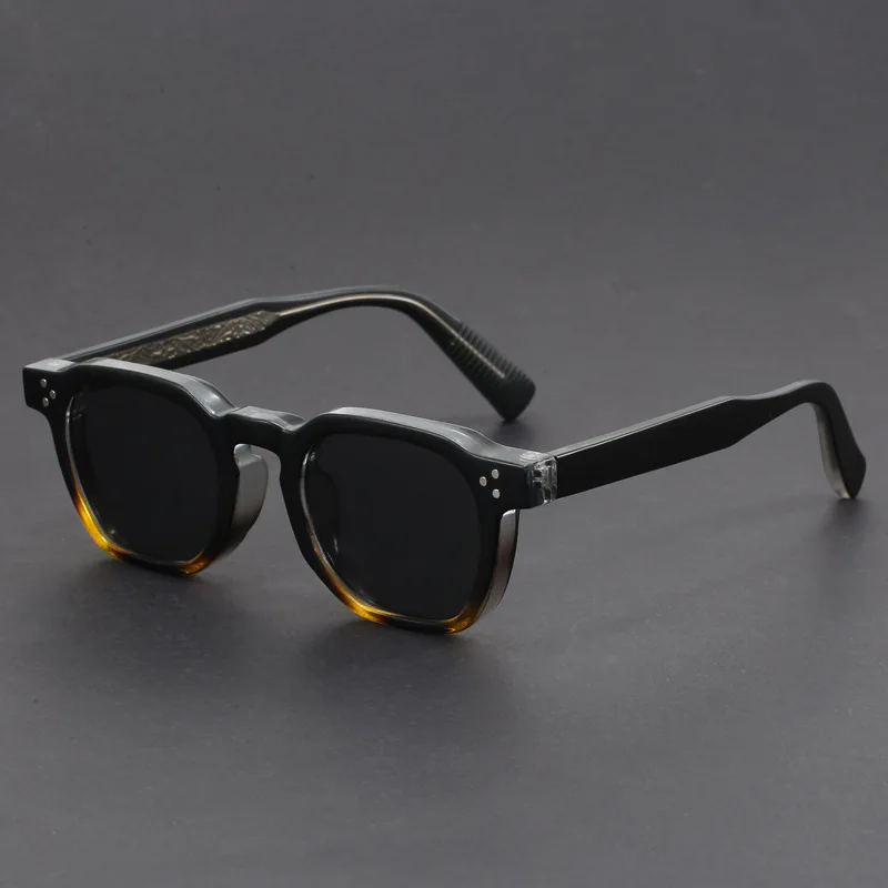 Fashion New Acid Pin rivet square Sunglasses women men 2024 High quality trending product popular outdoor driving shades uv400