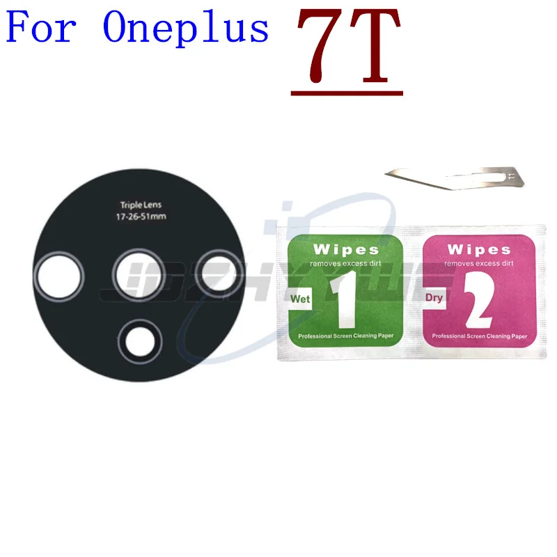 2PCS Original Back Rear Camera Glass Lens With Sticker For Oneplus 5 5T 6 6T 7 7T 8 8T 9 10 Pro 9R 9RT ACE Nord CE N100 + Tools