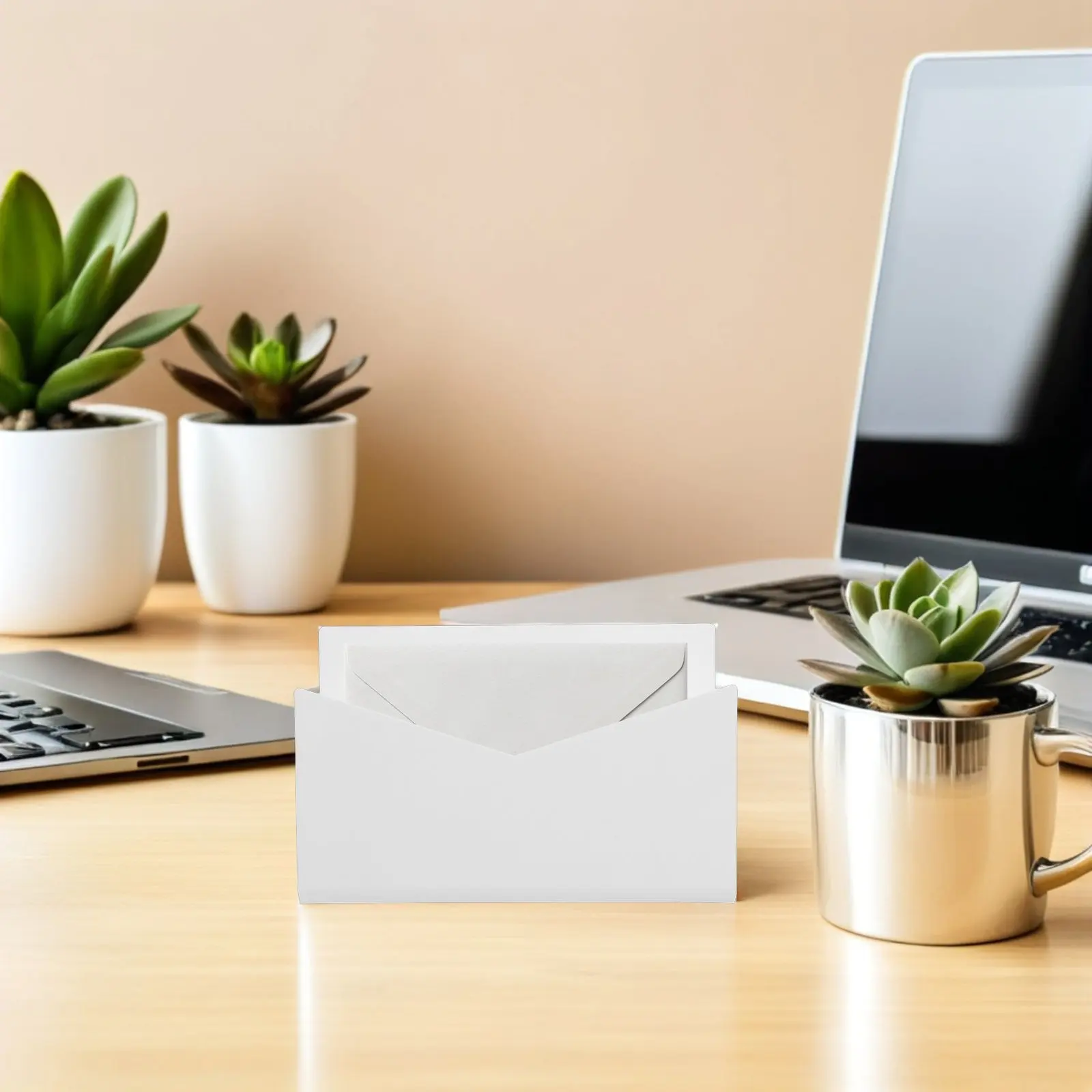 2Pcs Acrylic Office Document Organizer Desktop Mail Sorter for Home Office Efficient Receipt Letter Paper Tray Desktop Organizer