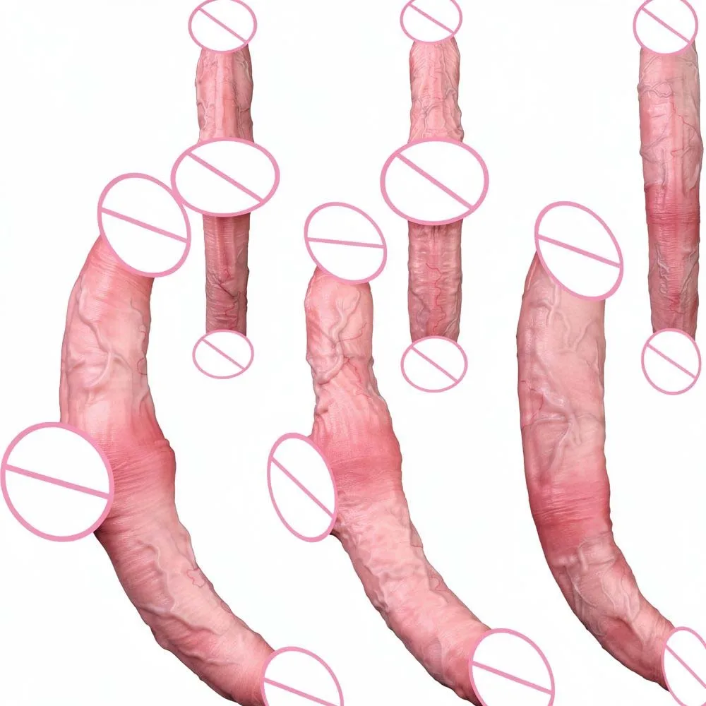 SXXY Super Skin-Friendly Silicone Dildos With Double Tip 18+ Men Women Dual Layer Butt Plug анальная пробка Erotic Products