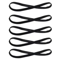 5 uds Color caramelo mujeres hombres bandas para el cabello para Yoga diadema deportiva niñas deporte antideslizante banda elástica de goma para el sudor fútbol correr