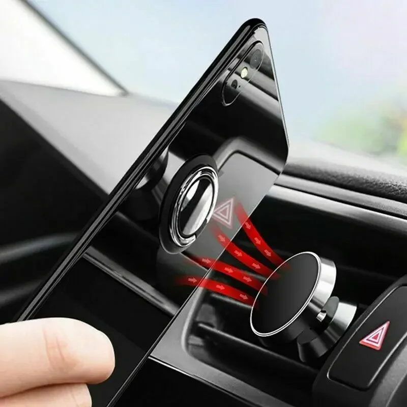 360 Degree Rotating Finger Ring Phone Holder for iphone 15 Pro Max Samsung Xiaomi Pad Universal Car Magnetic Mount Metal Stand