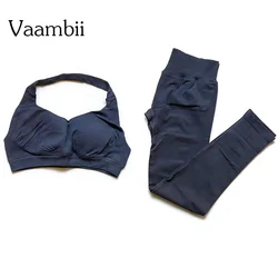 Impact Shockproof Breathable Fitness Clothing, XS-XL Women's Naked Feeling 2 Piece Gym Set Seamless Sports Bra & High Waist