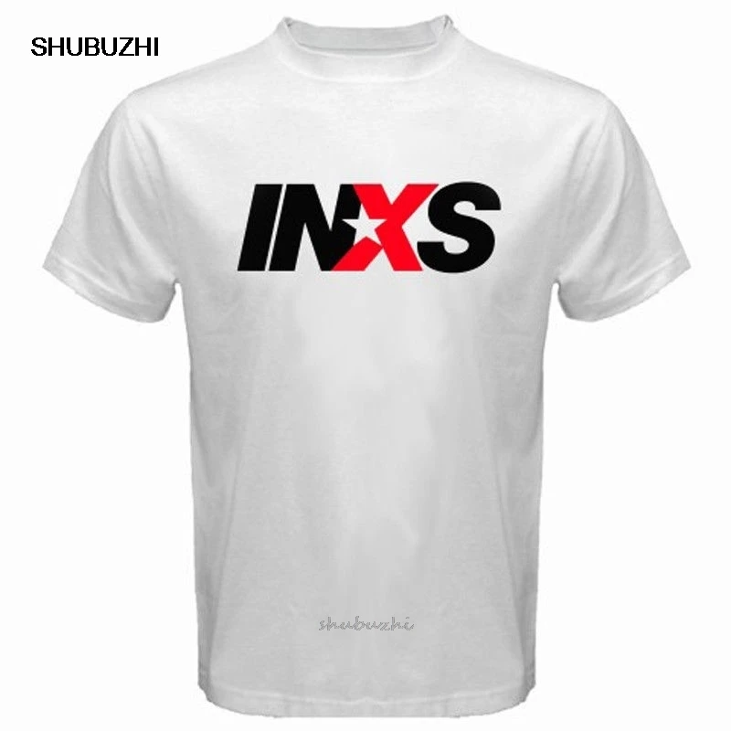 Design Your Own Tee Shirto-Neck Men New Inxs Australian Rock Band Legend White Size S M L Xl 2Xl Cotton Short Sleeve Shirts