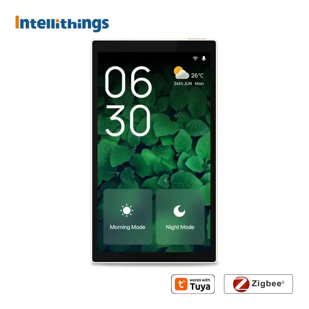 אנחנו סוג חכם wifi לוח בקרה מרכזי עבודה עם tuya 5 אינץ 'מסך מגע מובנה zigbee בל multimode שער mulode alexa קול