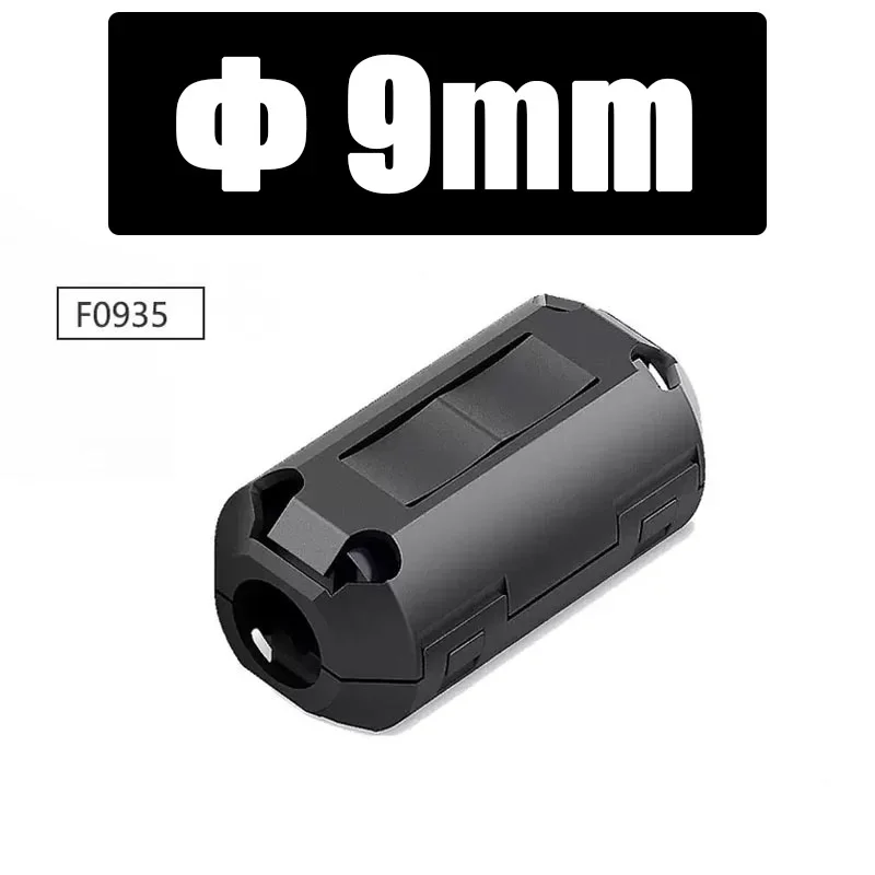 10 Stück 3,5/5/7/9/13/15mm Ringkern-Ferritperlen-Klemmspule EMI RFI Störfilter Clip Snap-Kabel für schwarze magnetische Snap-on-Verbindungen