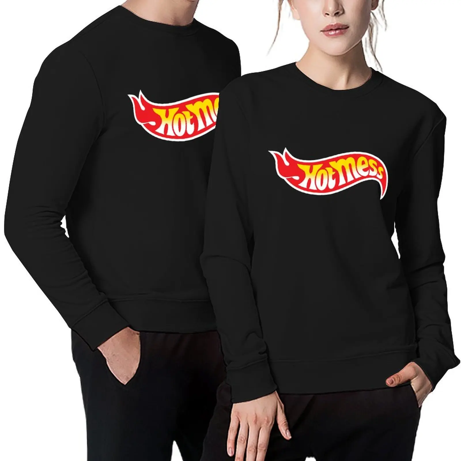 

Hot Mess Pullover autumn men's sweat-shirt set blouse autumn clothes sweatshirt for men