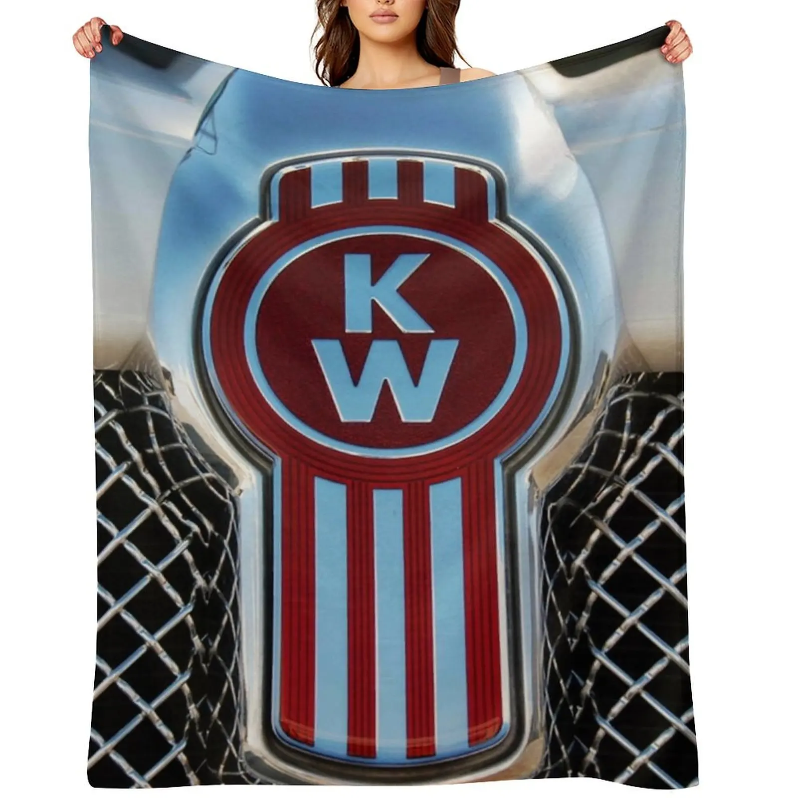 

Kenworth emblems Throw Blanket Luxury Designer Tourist Plush Blankets