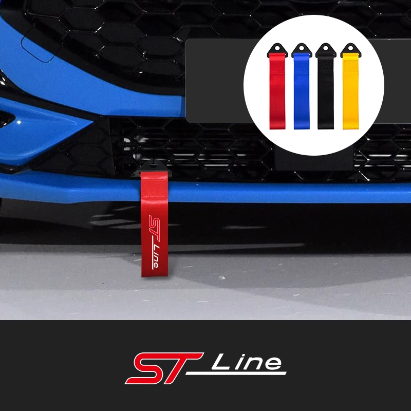 Performance Racing Decorative Tow Rope Style for ST Line Badge Focus Mondeo Edge Fiesta Puma Kuga MK4 Mk6 Mustang